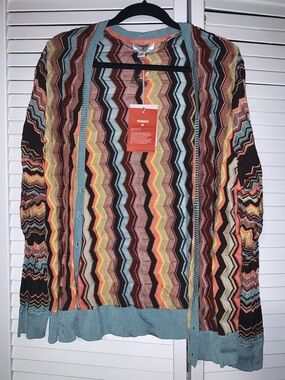 Missoni for Target Plus Size Women’s New With Tags Zig Zag Cardigan